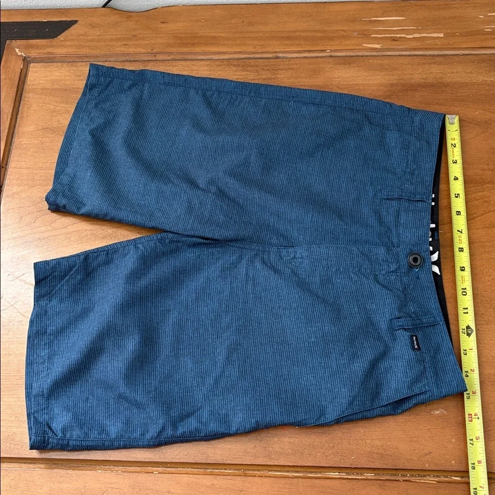 Hurley Men's Deep Blue Flat Front Shorts Suze 29